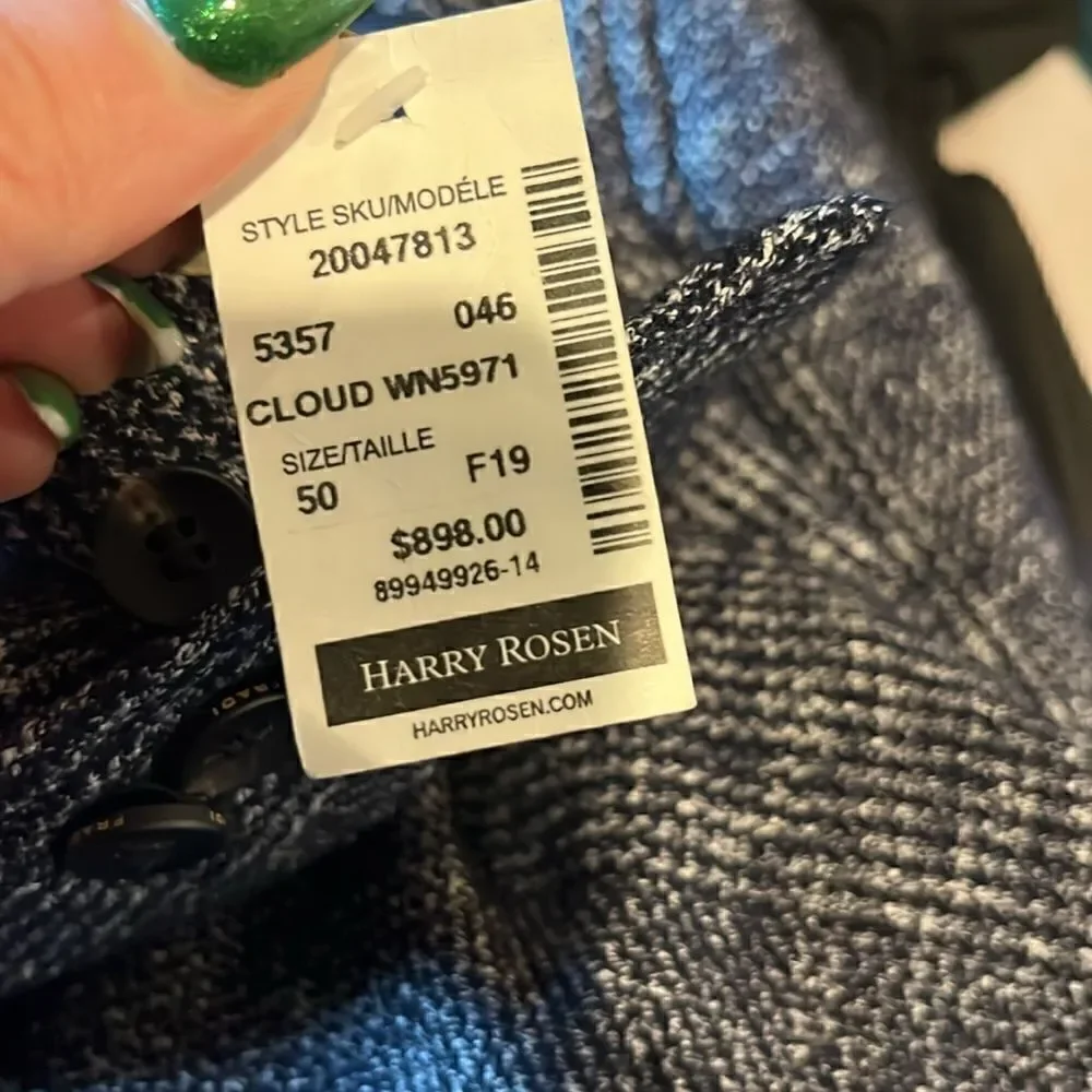 Fradi Italian Blue/White Cloud Sport Blazer, M!